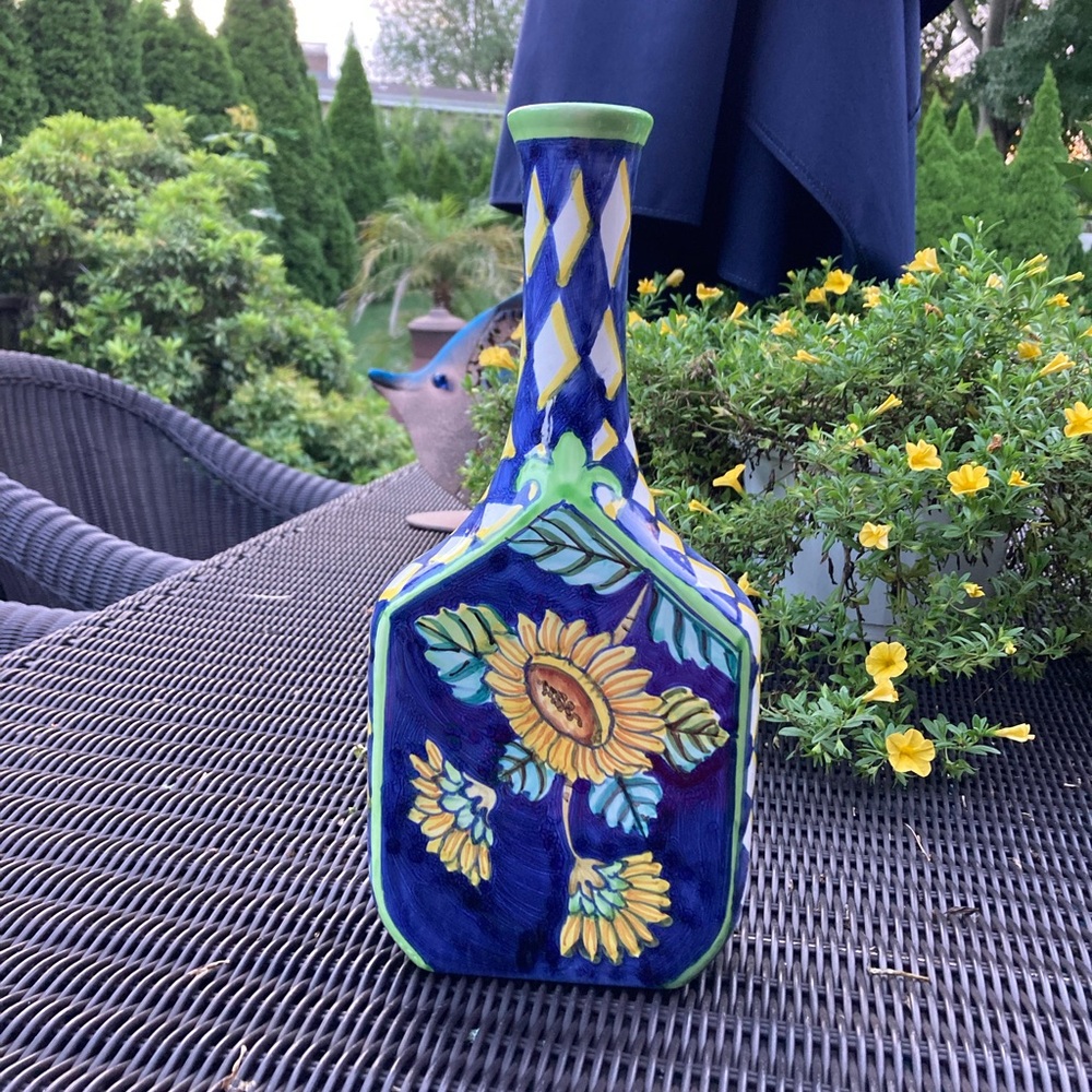 Fattoe Dipinto A Mano Studio Art pottery vase/bottle